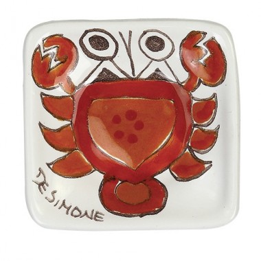 Posacenere Folk Cancro ceramiche de simone PC280FK-5 Posacenere Folk Cancro ceramiche de simone PC280FK-5